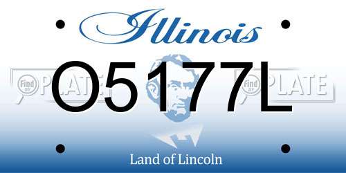O5177L Illinois License Plate