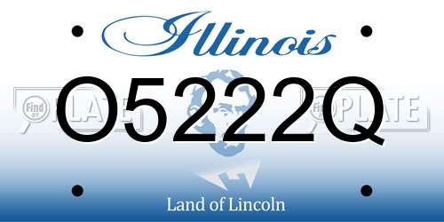 O5222Q Illinois License Plate