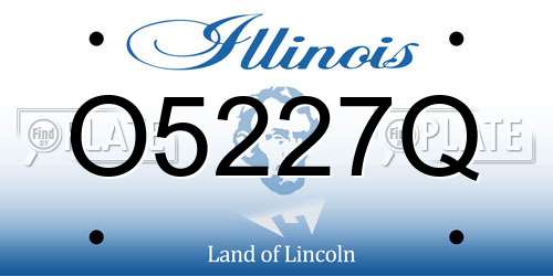 O5227Q Illinois License Plate