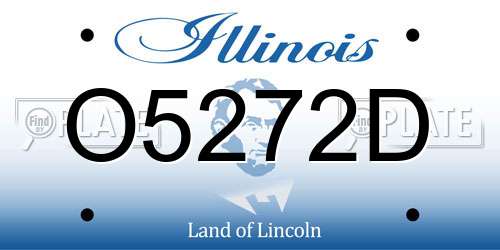 O5272D Illinois License Plate