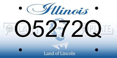 O5272Q Illinois License Plate