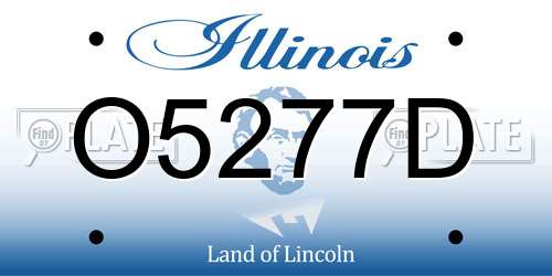 O5277D Illinois License Plate