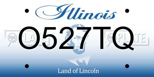 O527TQ Illinois License Plate