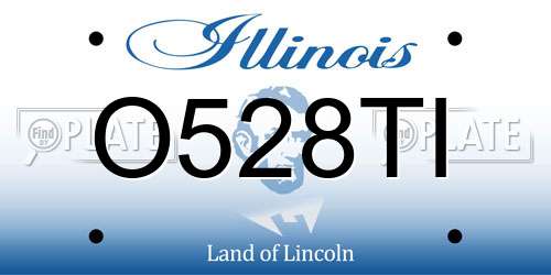 O528TI Illinois License Plate