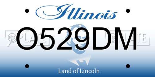 O529DM Illinois License Plate