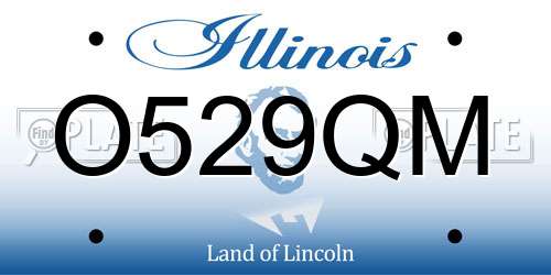 O529QM Illinois License Plate