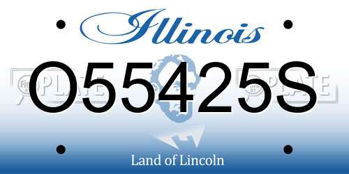 O55425S Illinois License Plate