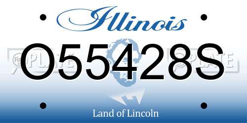 O55428S Illinois License Plate