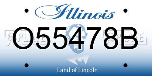 O55478B Illinois License Plate