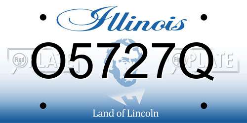 O5727Q Illinois License Plate