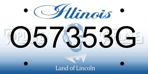 O57353G Illinois License Plate