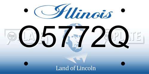 O5772Q Illinois License Plate