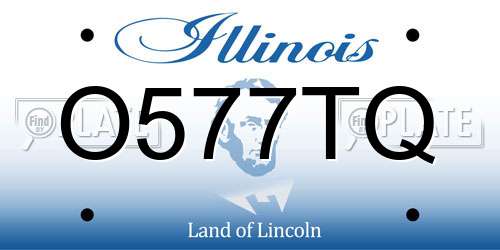 O577TQ Illinois License Plate