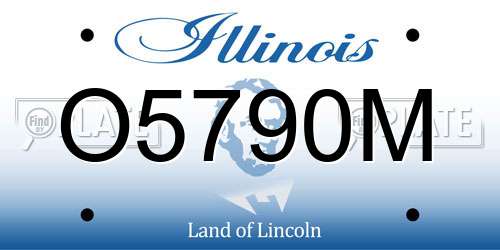 O5790M Illinois License Plate