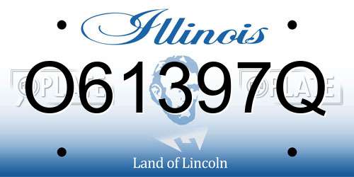 O61397Q Illinois License Plate