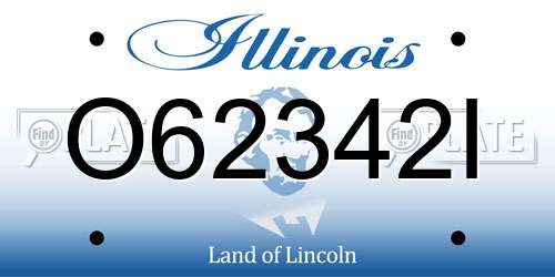 O62342I Illinois License Plate