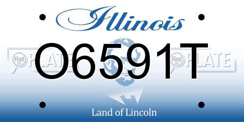 O6591T Illinois License Plate