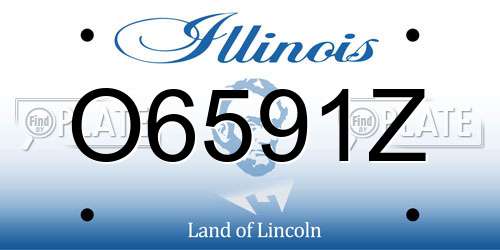 O6591Z Illinois License Plate