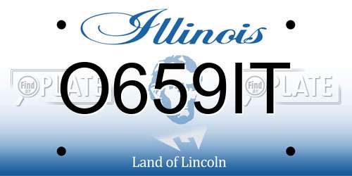 O659IT Illinois License Plate