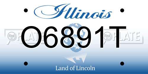 O6891T Illinois License Plate