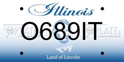 O689IT Illinois License Plate