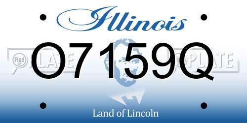O7159Q Illinois License Plate