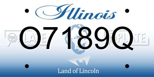 O7189Q Illinois License Plate