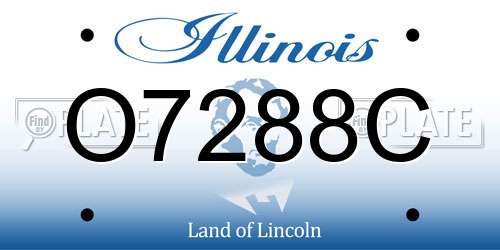 O7288C Illinois License Plate