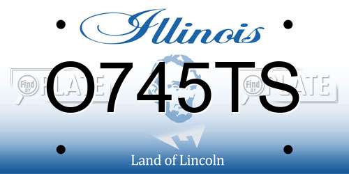 O745TS Illinois License Plate