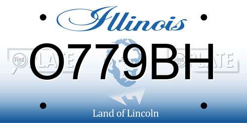 O779BH Illinois License Plate