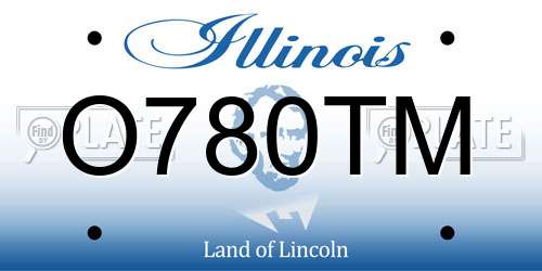 O780TM Illinois License Plate