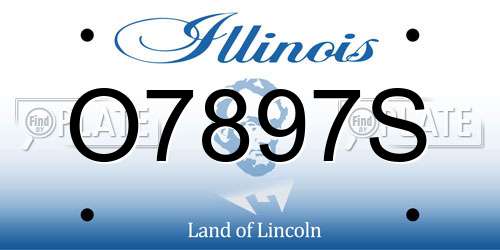 O7897S Illinois License Plate
