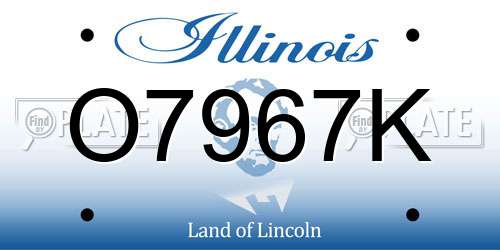 O7967K Illinois License Plate