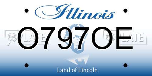 O797OE Illinois License Plate