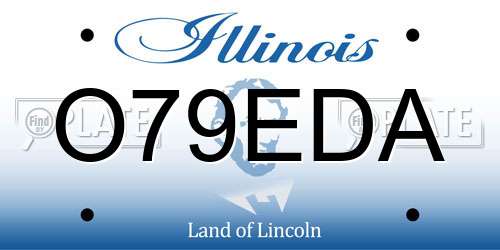 O79EDA Illinois License Plate
