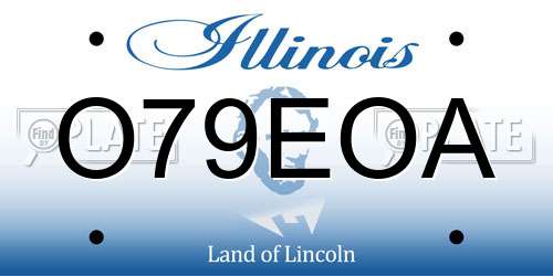 O79EOA Illinois License Plate