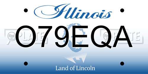O79EQA Illinois License Plate