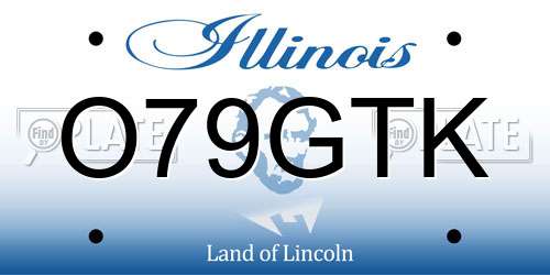 O79GTK Illinois License Plate