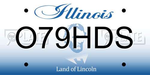 O79HDS Illinois License Plate
