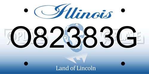 O82383G Illinois License Plate