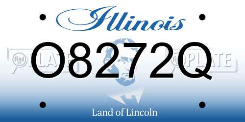 O8272Q Illinois License Plate