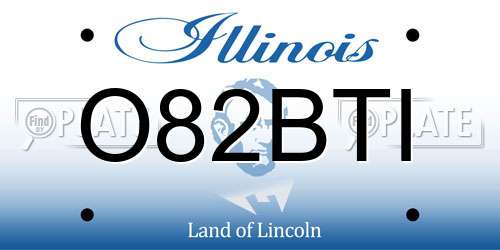 O82BTI Illinois License Plate
