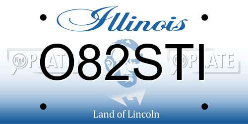 O82STI Illinois License Plate