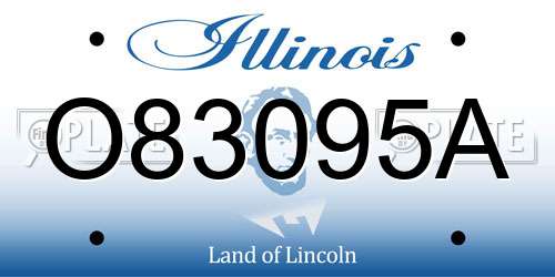 O83095A Illinois License Plate