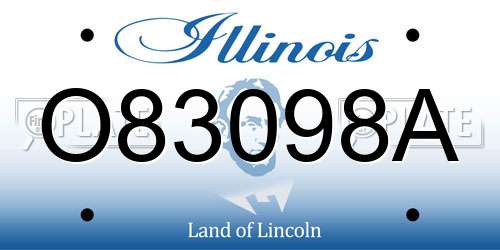 O83098A Illinois License Plate