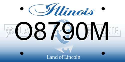 O8790M Illinois License Plate