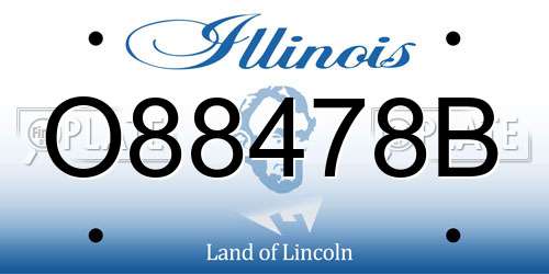 O88478B Illinois License Plate