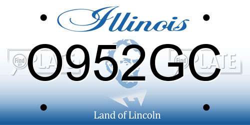 O952GC Illinois License Plate