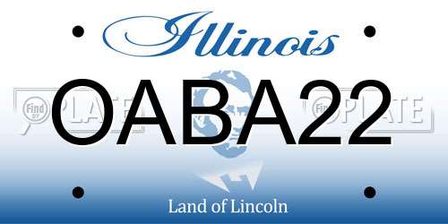 OABA22 Illinois License Plate