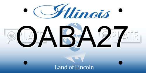 OABA27 Illinois License Plate